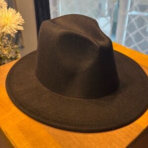 Unisex Double-Sided Color Matching Fedora Hat (Black and Red)